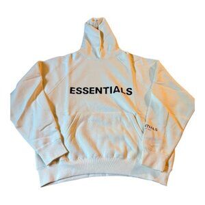 Fear of God Essentials Pullover Hoodie Applique Logo Cream